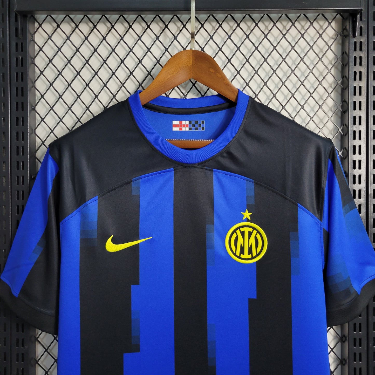 Inter Milan Lautaro Martinez 10 Home Soccer Jersey 2023/24 ( With Sponsor )