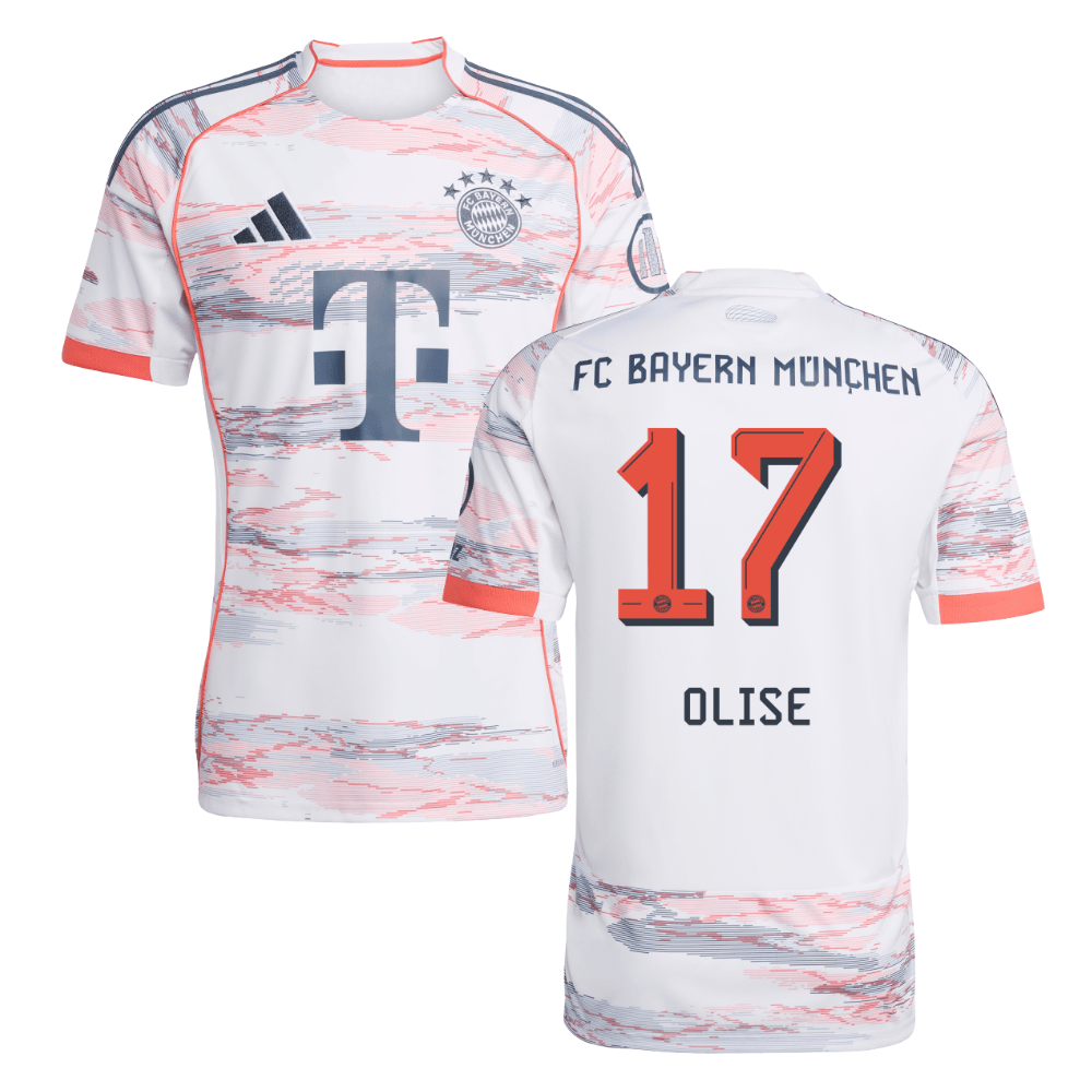 Bayern Munich Michael Olise 17 Away Soccer Jersey 2025-2026