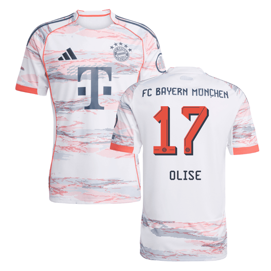 Bayern Munich Michael Olise 17 Away Soccer Jersey 2025-2026
