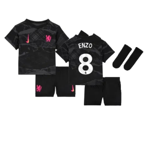 Kids & Junior Chelsea Enzo Fernandez 8 Third Soccer Jersey 2024/25
