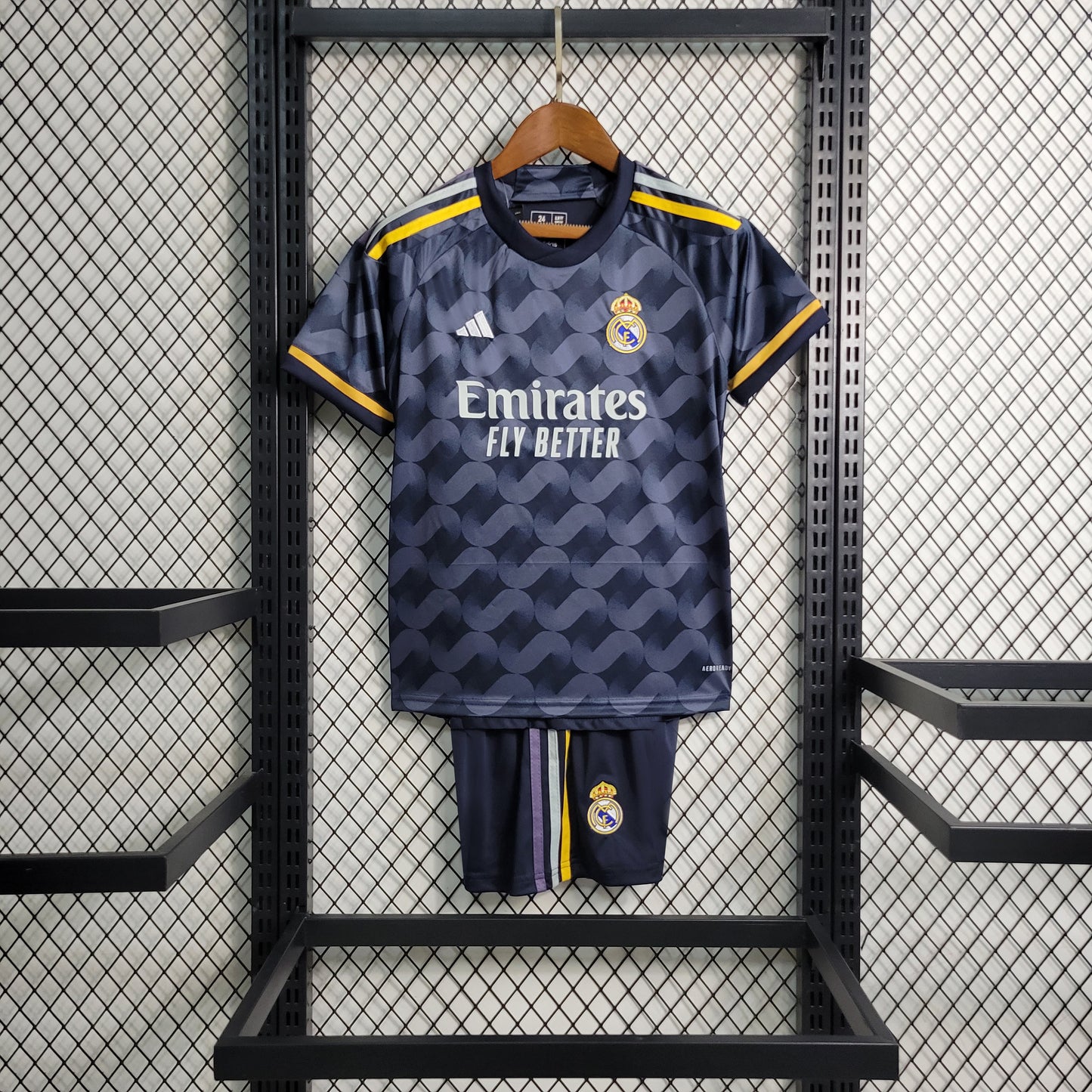 Real Madrid Cristiano Ronaldo 7 Kids Away Soccer Jersey 2023/24