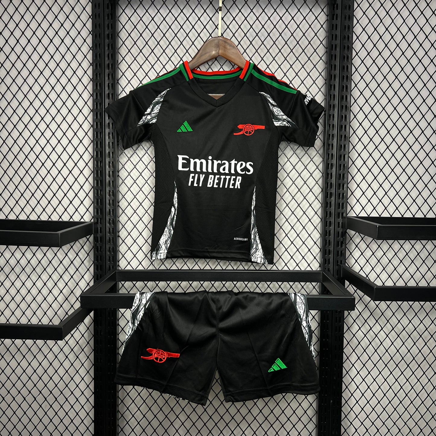 Arsenal Declan Rice 41 Kids Away Soccer Jersey 2024/25