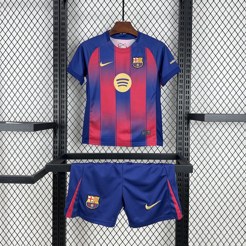 FC Barcelona Lionel Messi 10 Kids Home Soccer Jersey 2025-2026