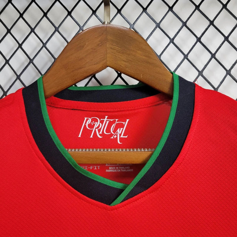 Portugal Ricardo Carvalho 6 Kids Home Soccer Jersey Euro 2024