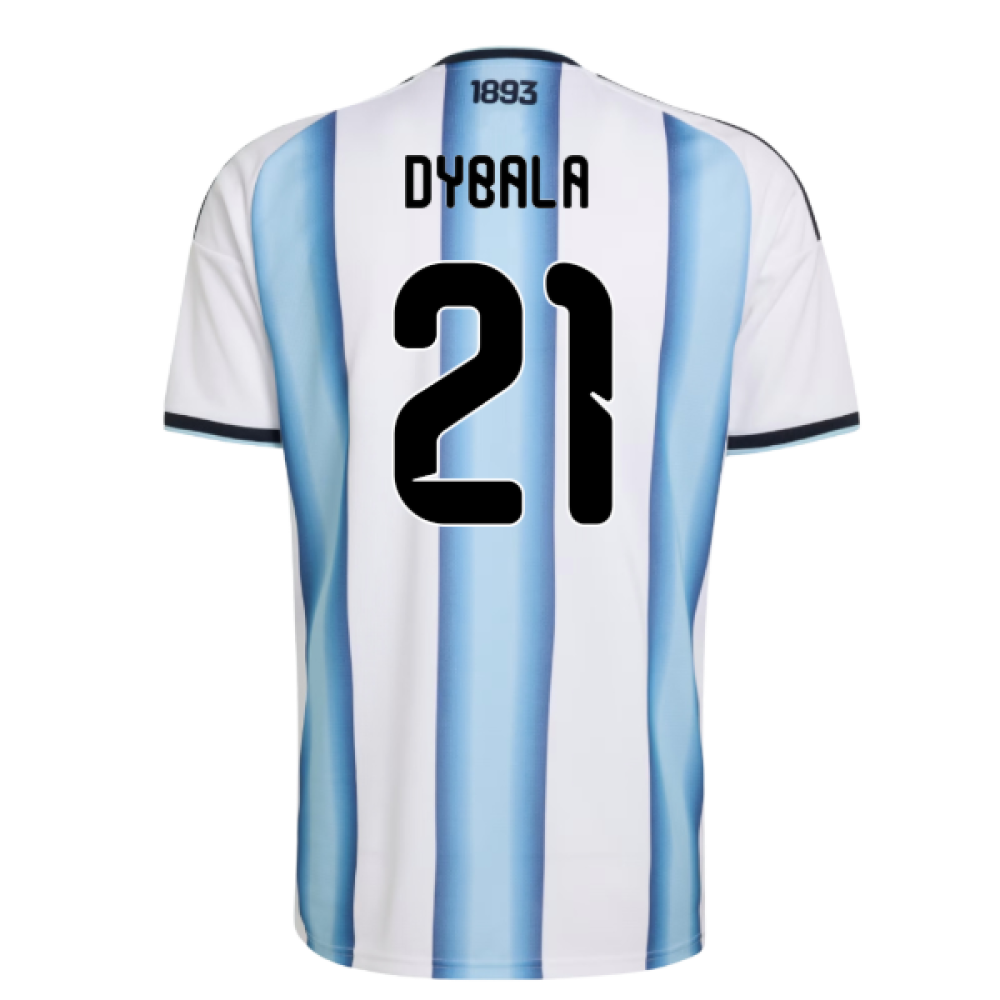 Argentina Paulo Dybala 21 Home Soccer Jersey World Cup 2026