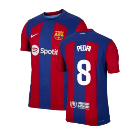 FC Barcelona Pedri 8 Home Soccer Jersey 2023/24