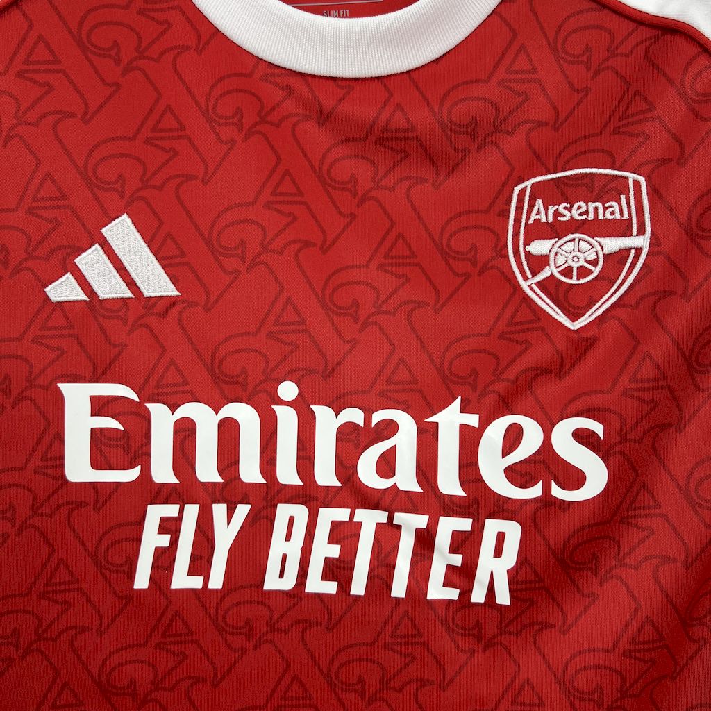 Arsenal Martin Ødegaard 8 Kids Home Soccer Jersey 2025-2026