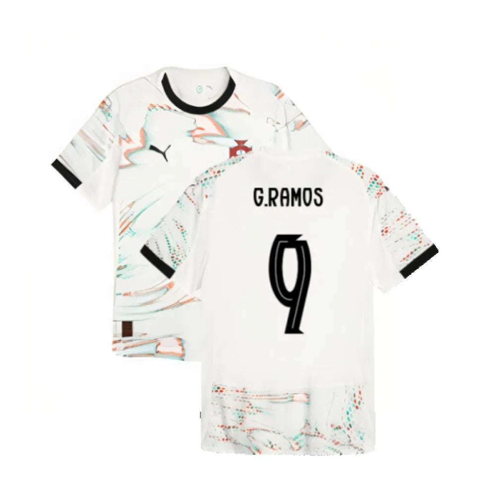 Portugal Gonçalo Ramos 9 Away Soccer Jersey 2025/26