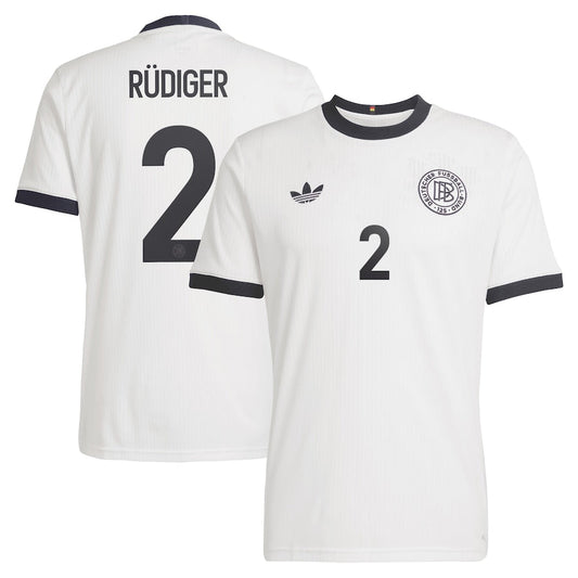 Germany 125 Anniversary Antonio Rudiger 2 Home Soccer Jersey 2024-2025