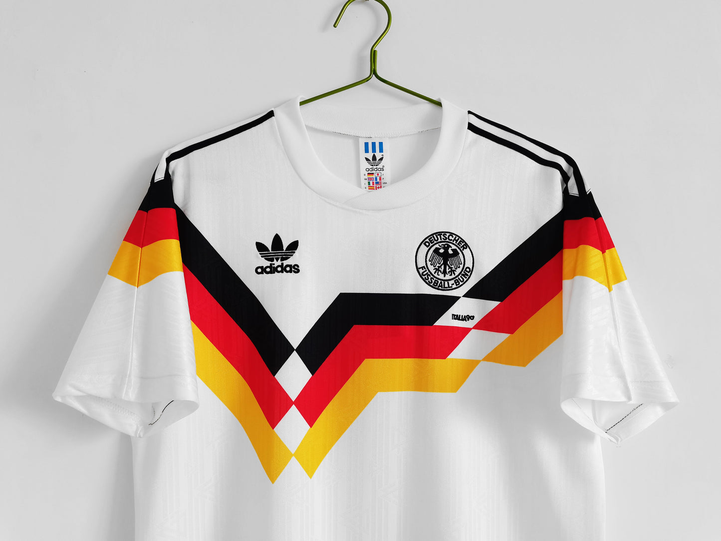 Germany Rudi Völler 9 Home Retro Soccer Jersey World Cup 1990