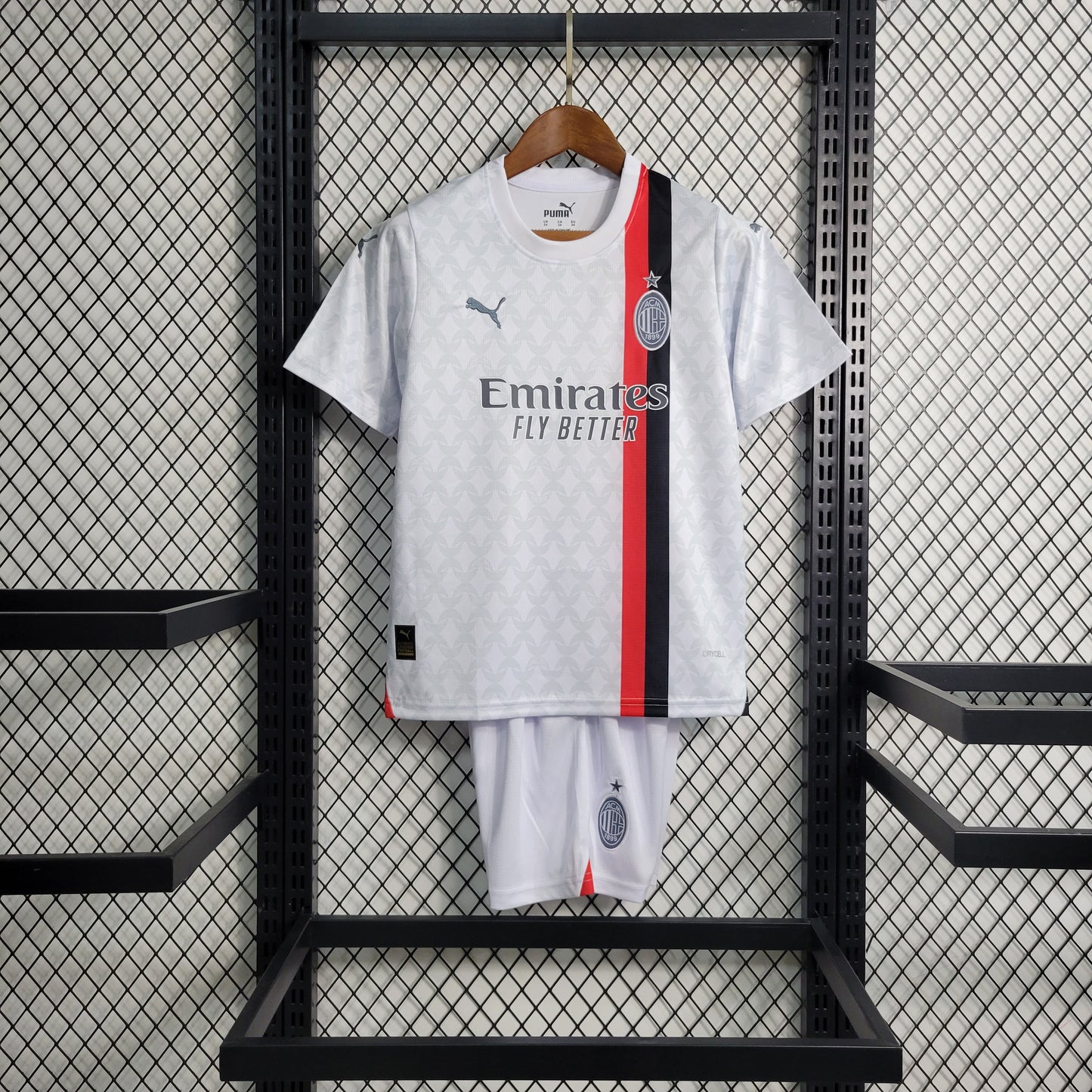 AC Milan Christian Pulisic 11 Kids Away Soccer Jersey 2023/24
