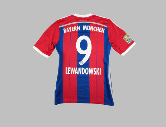 Bayern Munich Robert Lewandowski 9 Retro Home Soccer Jersey 2014-2015