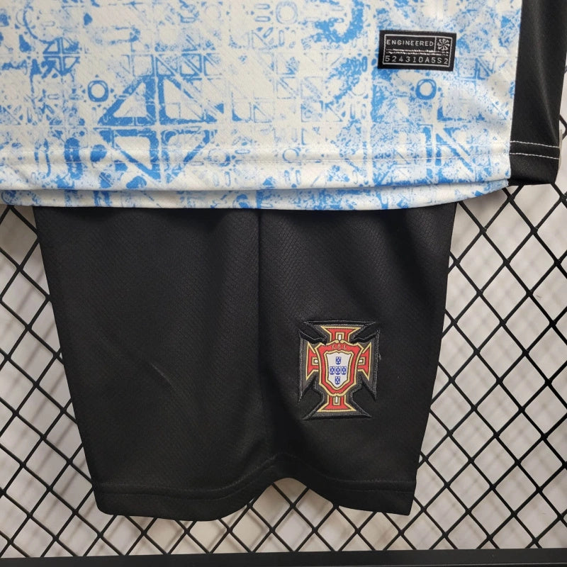 Portugal Eusébio 13 Kids Away Soccer Jersey Euro 2024