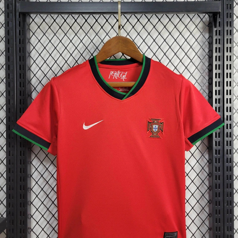 Portugal Kids Home Soccer Jersey UEFA Euro 2024