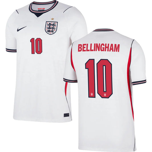 England Jude Bellingham 10 Home Soccer Jersey World Cup 2026
