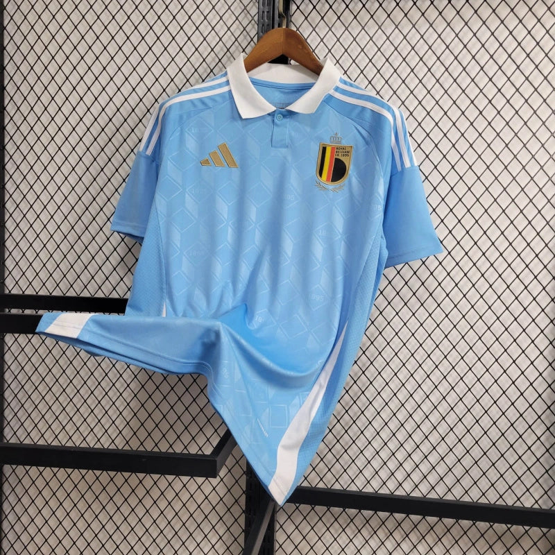 Belgium Arthur Theate 3 Away Soccer Jersey UEFA Euro 2024