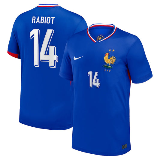 France Adrien Rabiot 14 Home Soccer Jersey Euro 2024