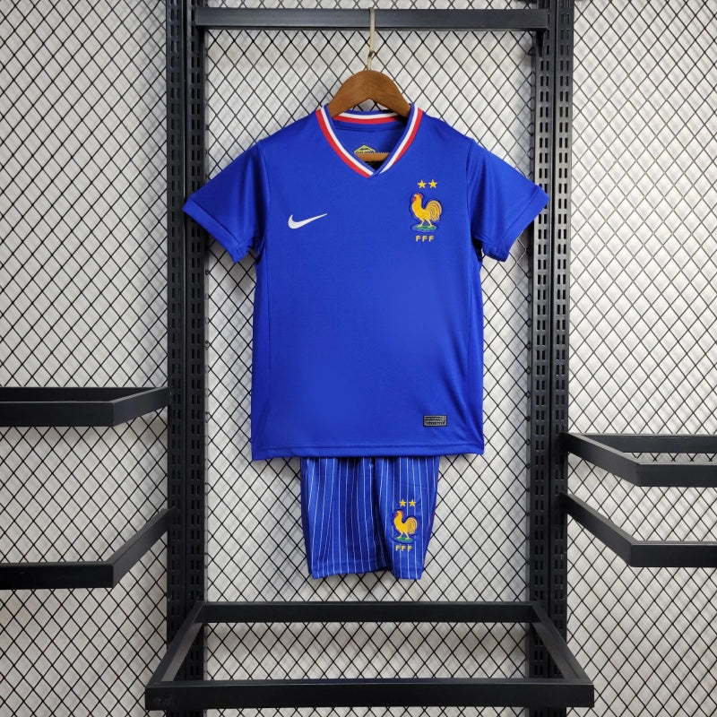 France Jules Koundé 5 Kids Home Soccer Jersey Euro 2024