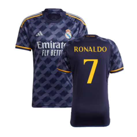 Real Madrid Cristiano Ronaldo 7 Away Soccer Jersey 2023/24