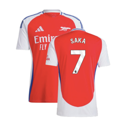 Arsenal Bukayo Saka 7 Home Soccer Jersey 2024/25