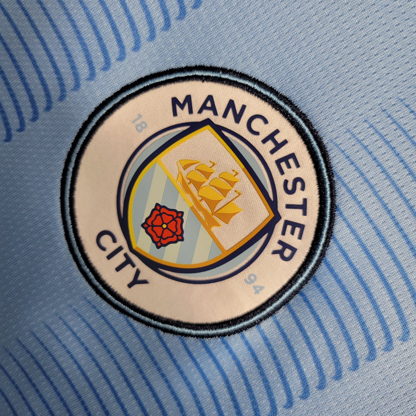 Man City Erling Haaland 9 Long Sleeve Home Soccer Jersey 2023/24